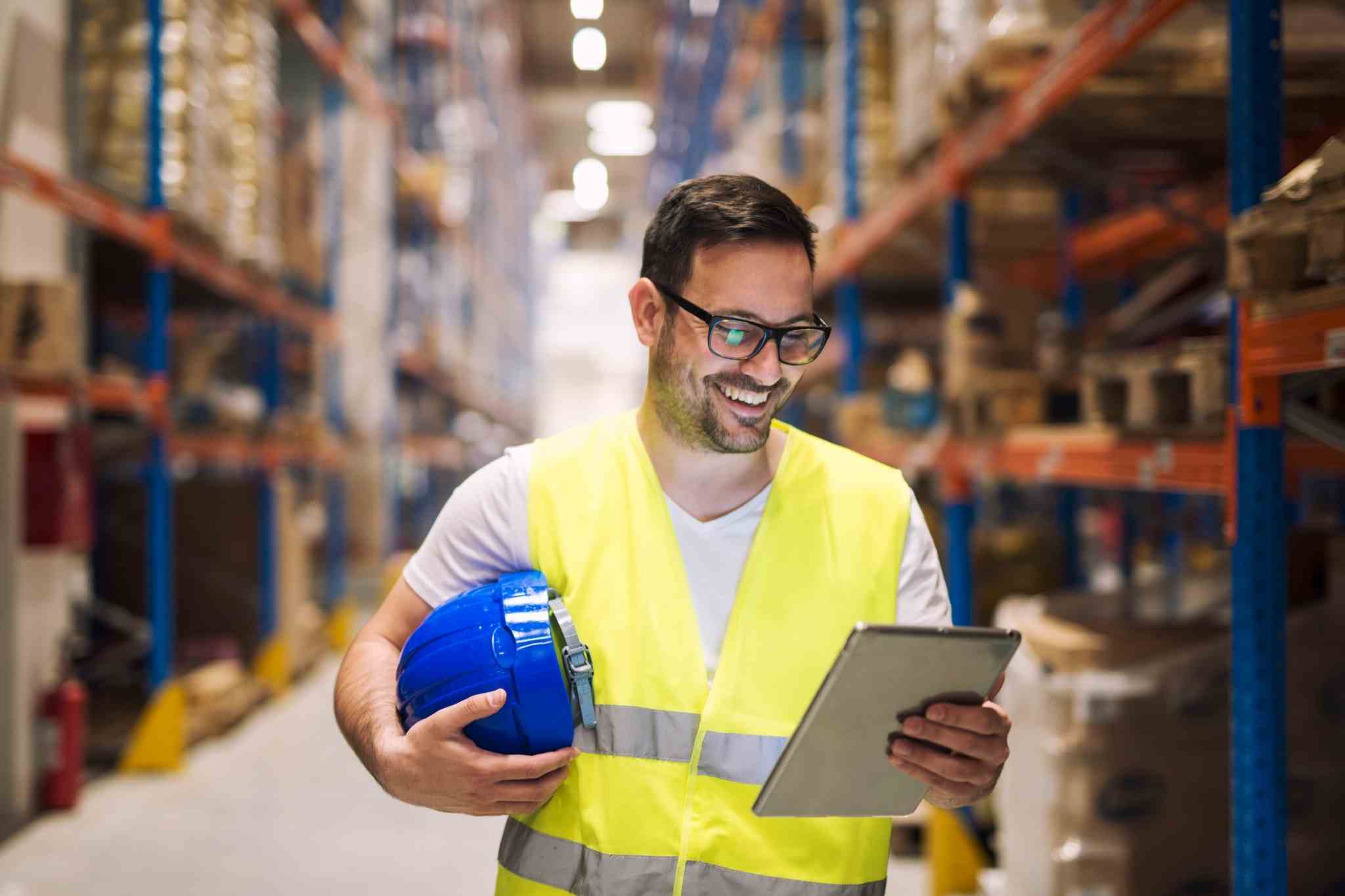 warehouse associates checks inventory