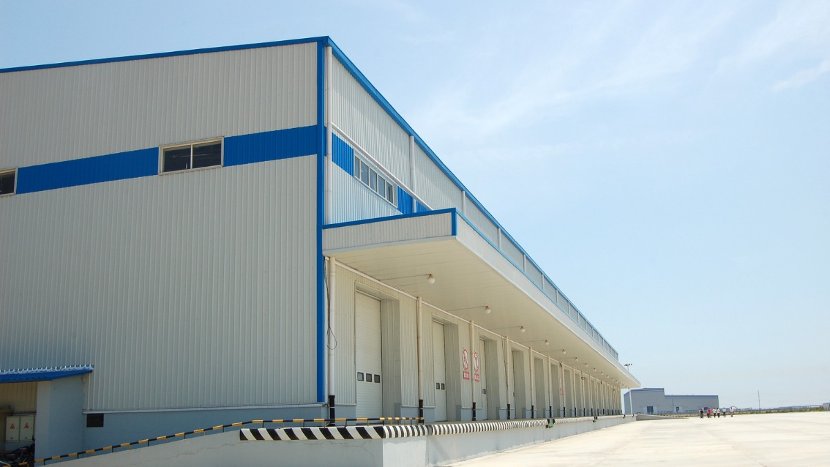 modern industrial warehouse