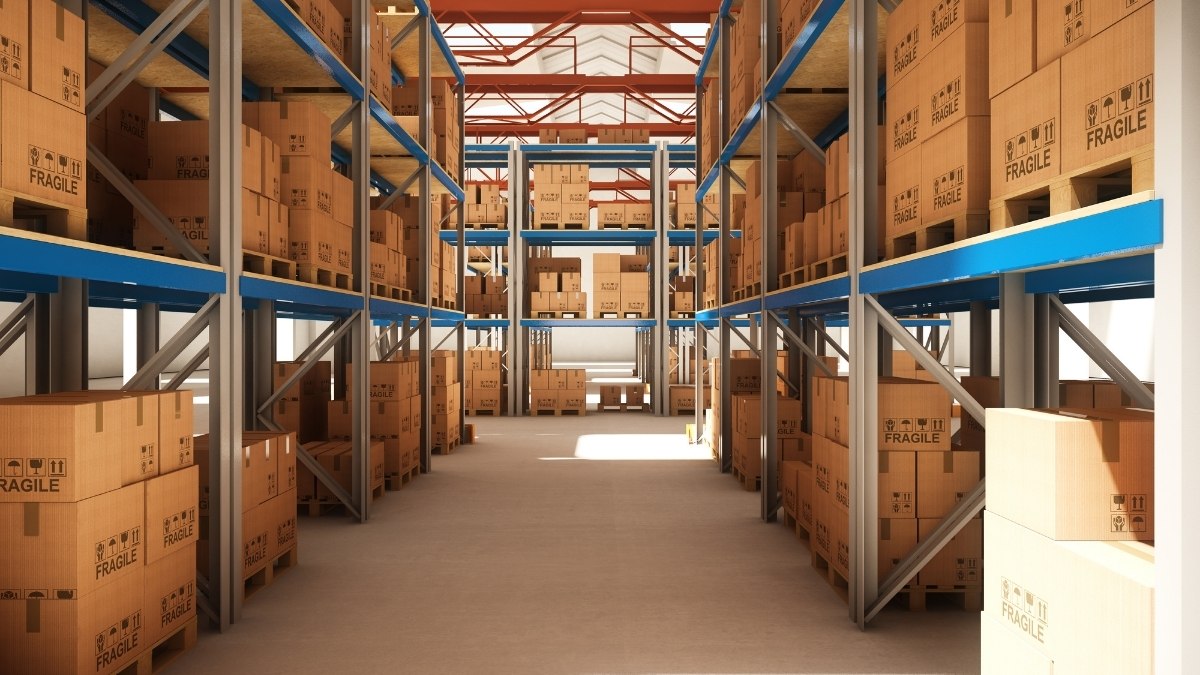 large industrial warehouse interior